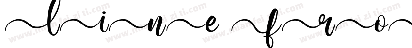 line front字体转换